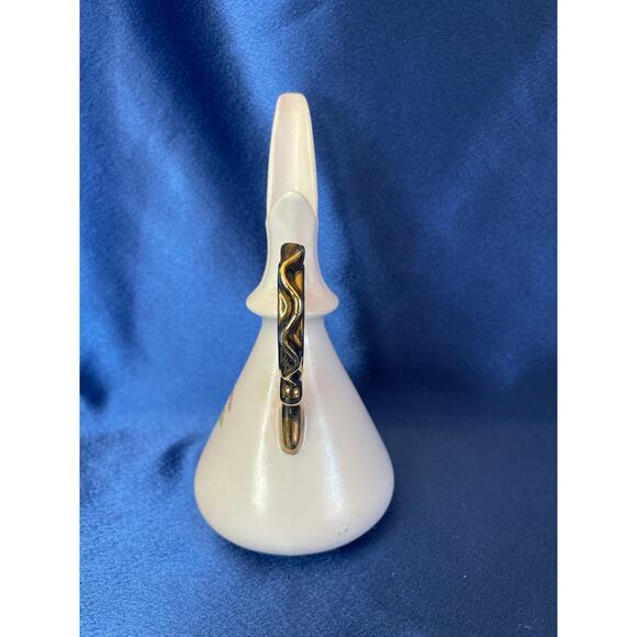 Vintage Unique Porcelain Pitcher Bud Vase Accented with Yellow Flowers - Picture 4 of 6